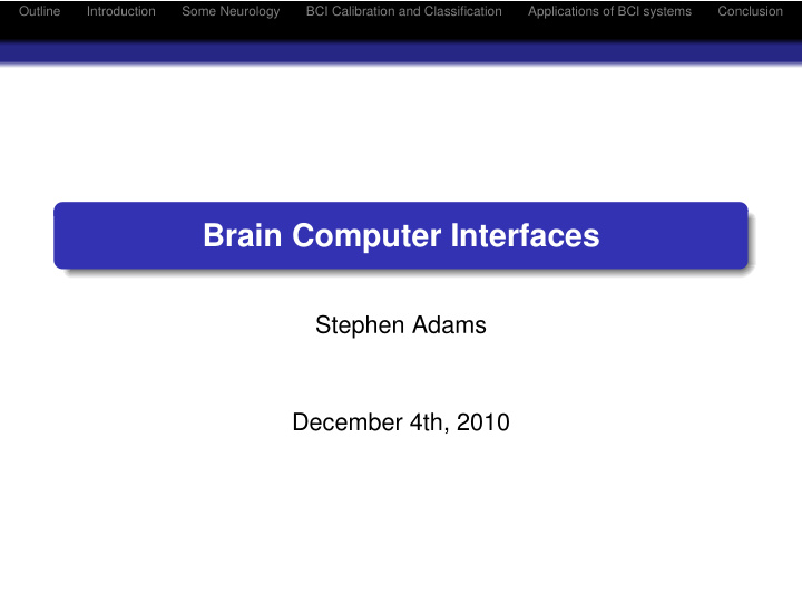 brain computer interfaces