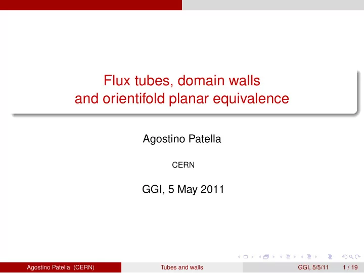 flux tubes domain walls and orientifold planar equivalence