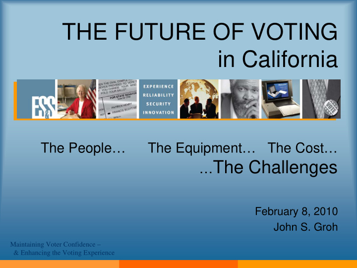 the future of voting in california