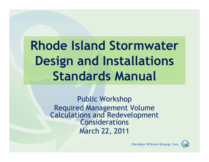 rhode island stormwater design and installations