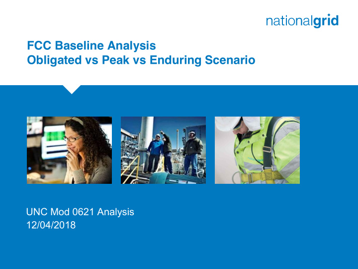 fcc baseline analysis obligated vs peak vs enduring