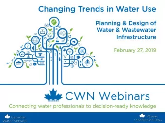 Insights for the water sector  helping decision-makers move forward  Canadian Water Network frames
