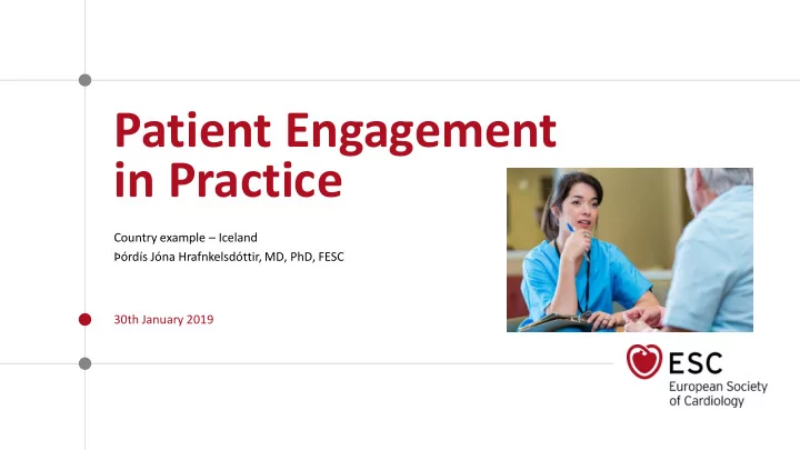 patient engagement in practice