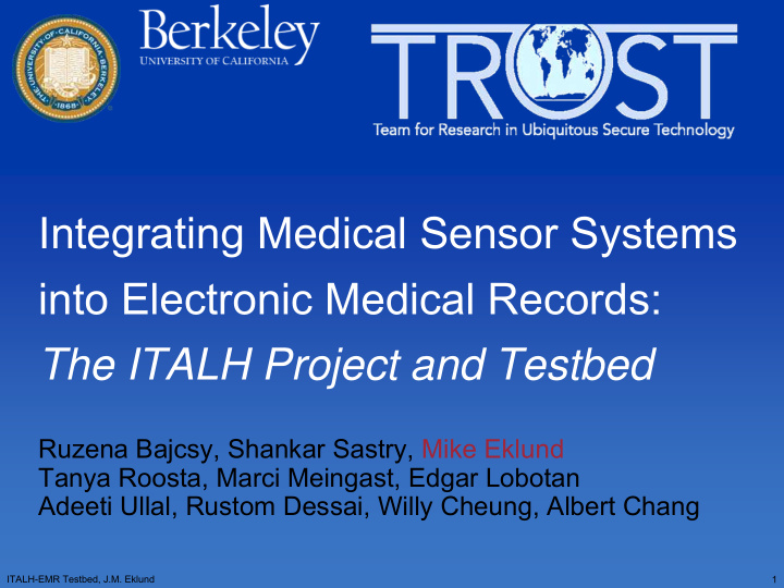integrating medical sensor systems into electronic
