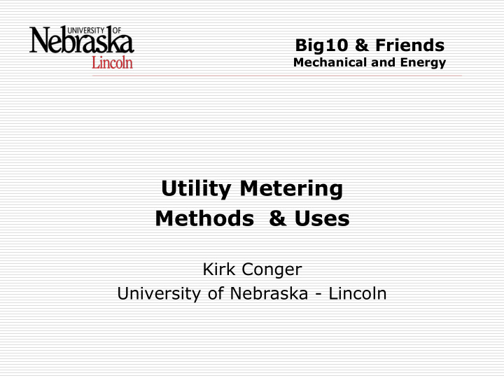 utility metering