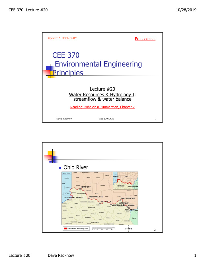 cee 370 environmental engineering principles