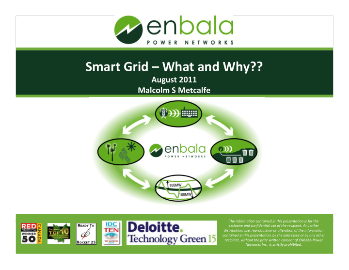 smart grid what and why