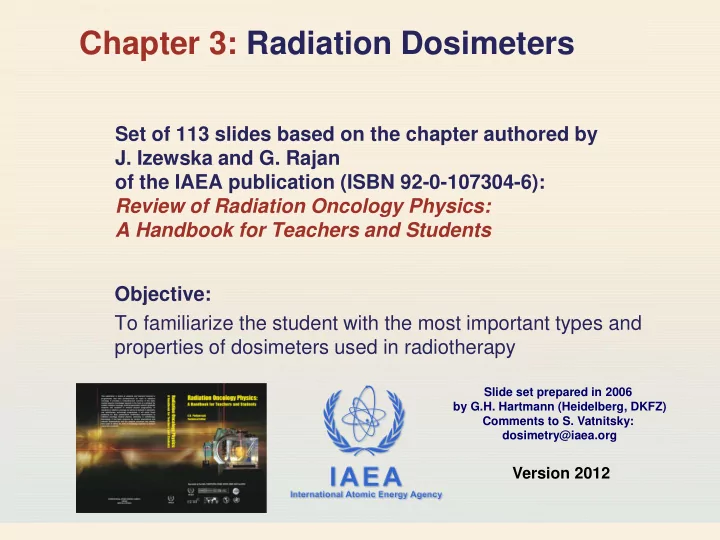 chapter 3 radiation dosimeters
