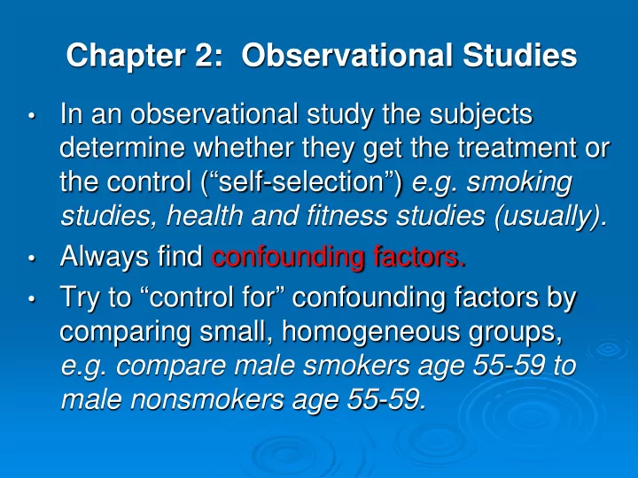 chapter 2 observational studies