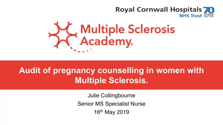 audit of pregnancy counselling in women with multiple