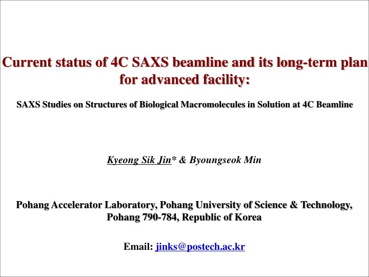 for advanced facility