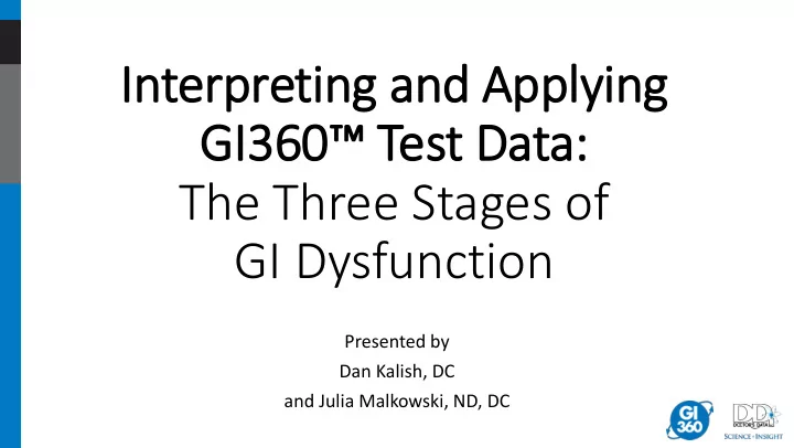 interpr preting a ng and ap nd appl plying g gi gi360 60