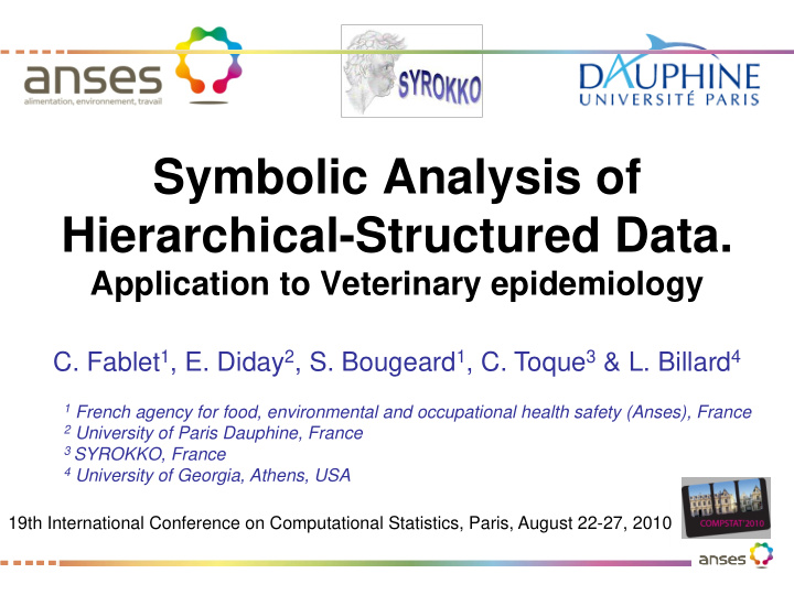 symbolic analysis of hierarchical structured data