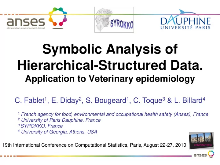 symbolic analysis of hierarchical structured data