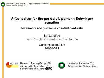 A fast solver for the periodic Lippmann-Schwinger  equation  for smooth and piecewise constant