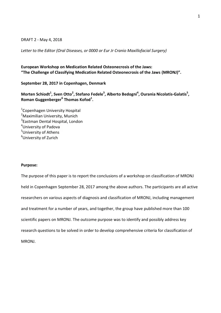 1 draft 2 may 4 2018 letter to the editor oral diseases