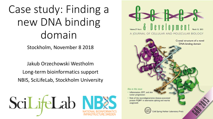 case study finding a new dna binding domain
