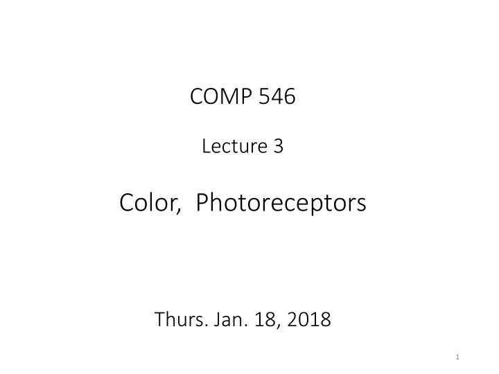 color photoreceptors