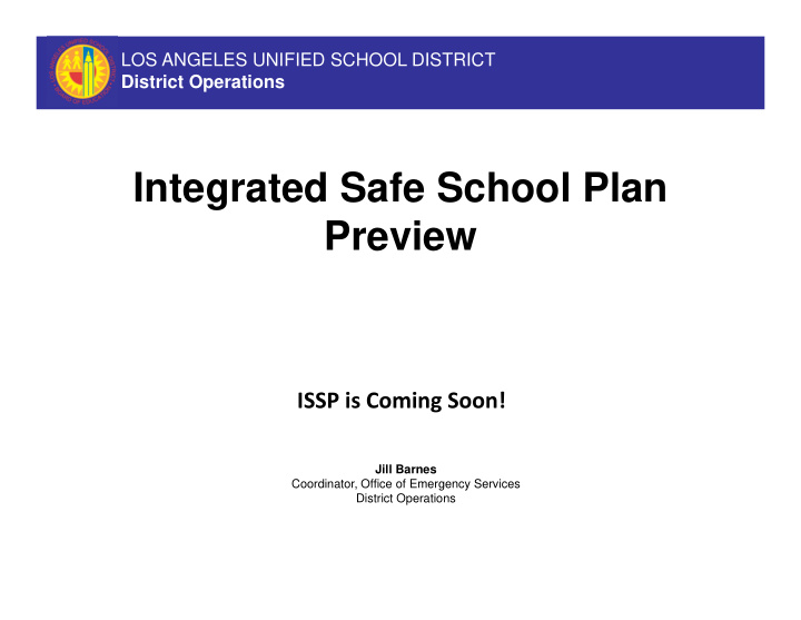 integrated safe school plan preview