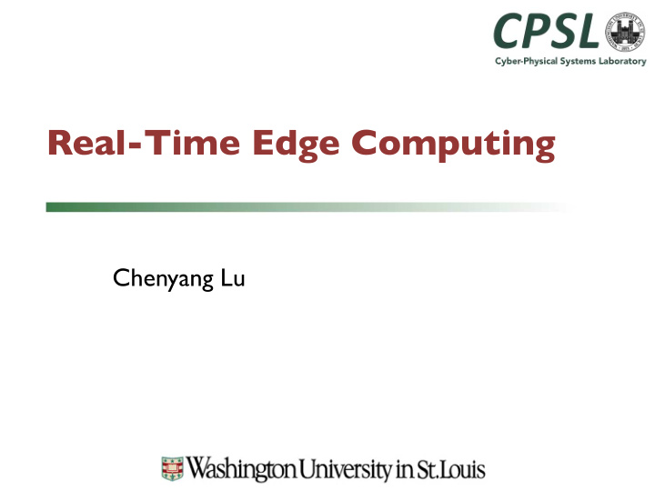real time edge computing