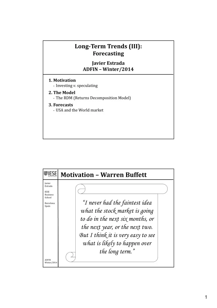 motivation warren buffett