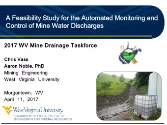 A Feasi  easibility S  Study  udy f  for  or t  the A  he Aut  utom  omated  ed Moni  onitor  oring