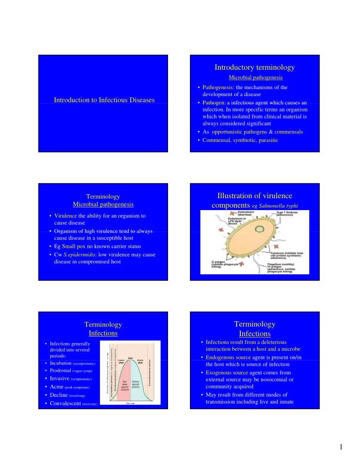 introductory terminology