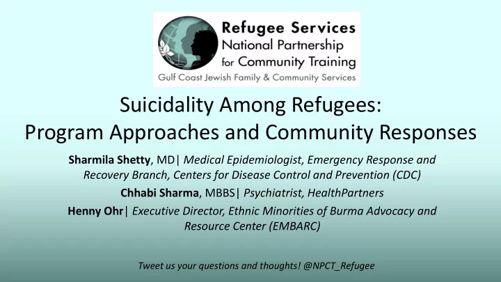 program approaches and community responses