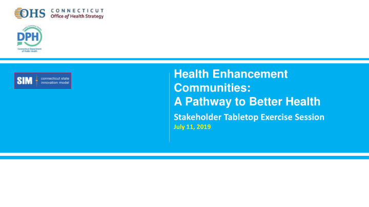 a pathway to better health
