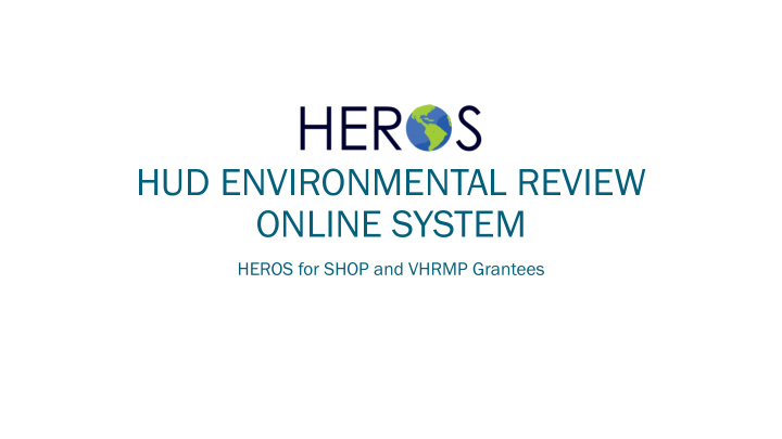 hud environmental review online system