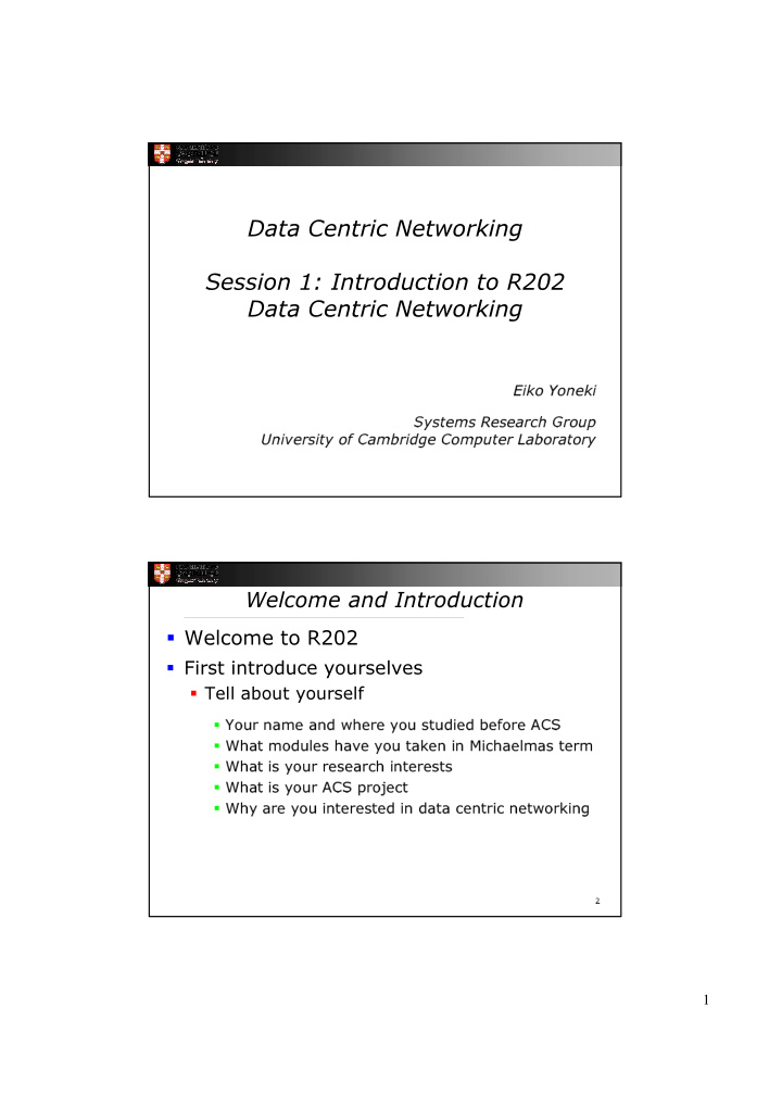 data centric networking session 1 introduction to r202
