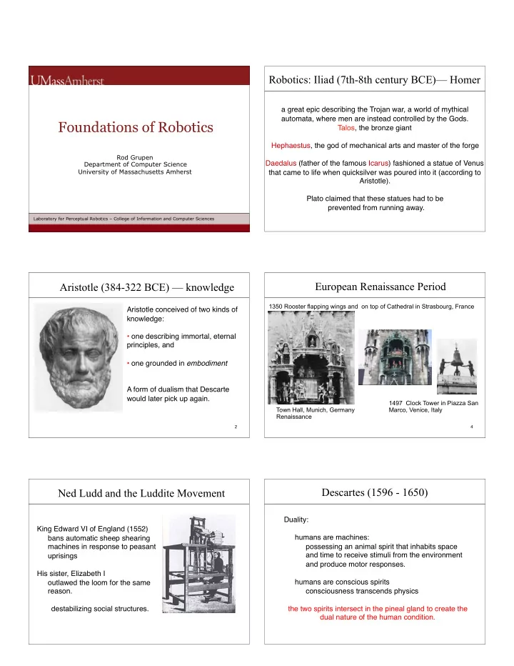 foundations of robotics