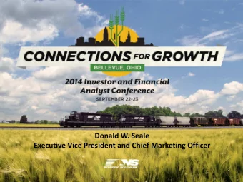 Executive Vice President and Chief Marketing Officer Balanced Portfolio of Business  % of 1H 2014