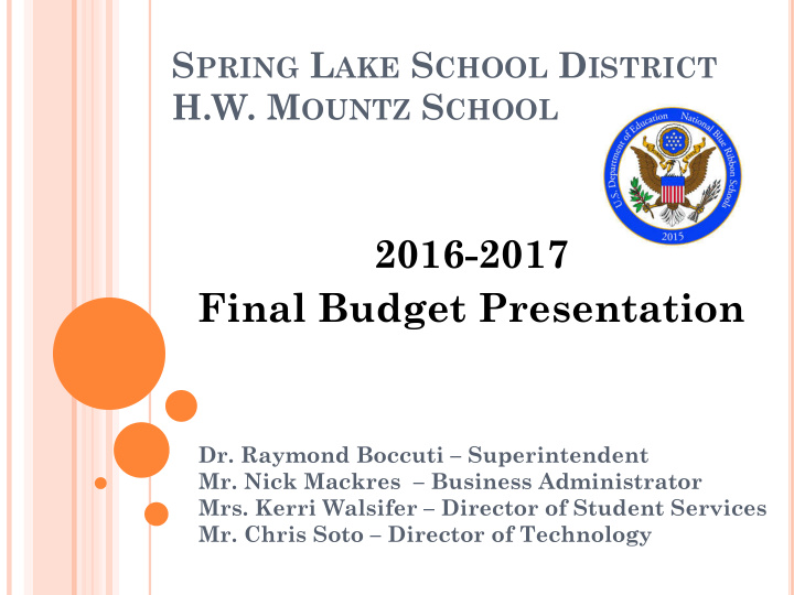 2016 2017 final budget presentation