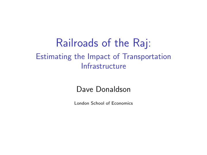 railroads of the raj