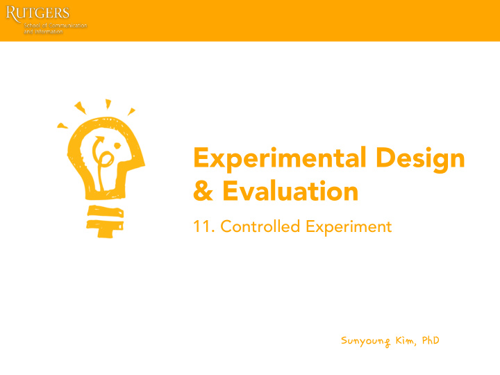 experimental design evaluation