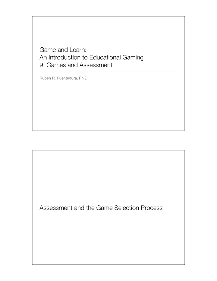 game and learn an introduction to educational gaming 9