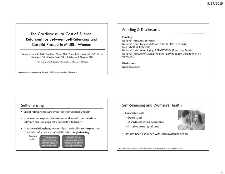 the cardiovascular cost of silence