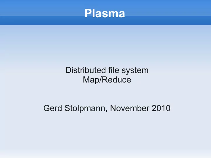 plasma