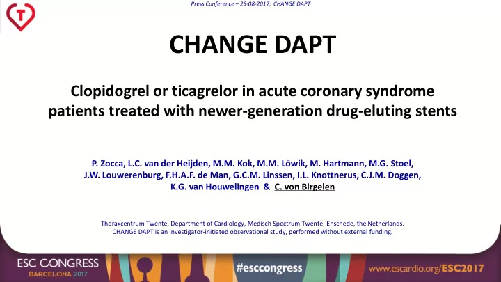 change dapt