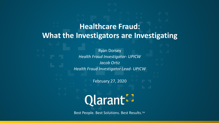 healthcare fraud