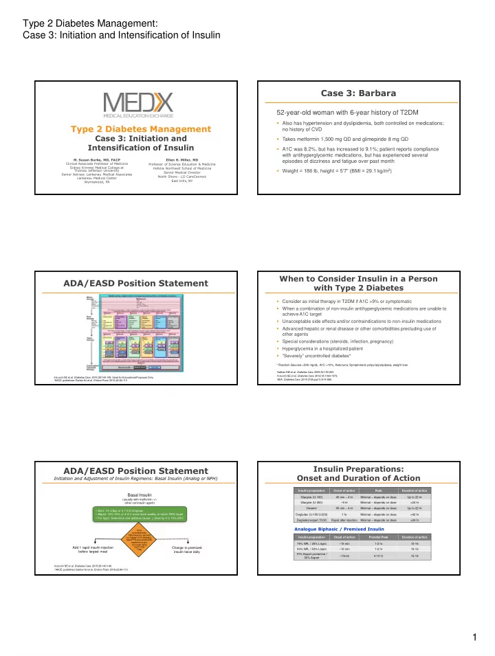 type 2 diabetes management case 3 initiation and