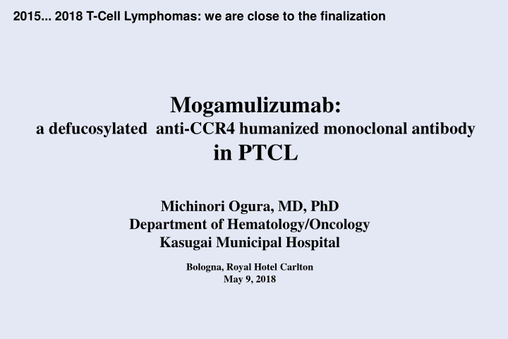 mogamulizumab