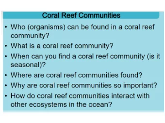 Figure: Types of Coral Reefs (after Spalding et al., 2001)