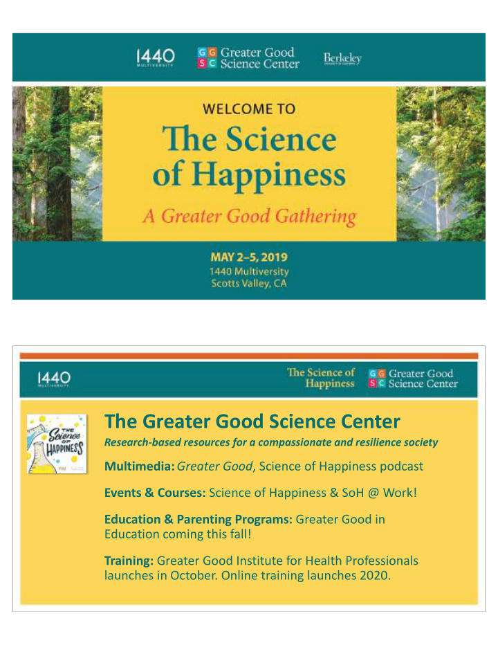 the greater good science center