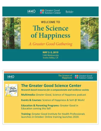 The Greater Good Science Center  Research-based resources for a compassionate and resilience