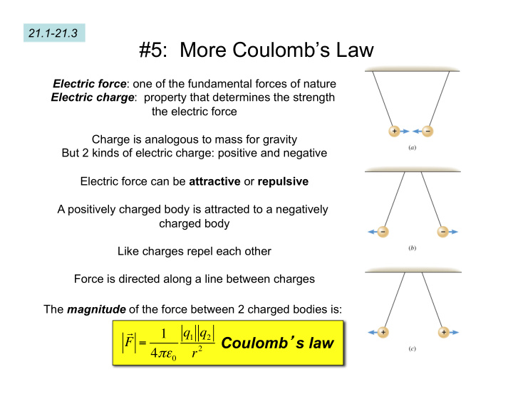 5 more coulomb s law