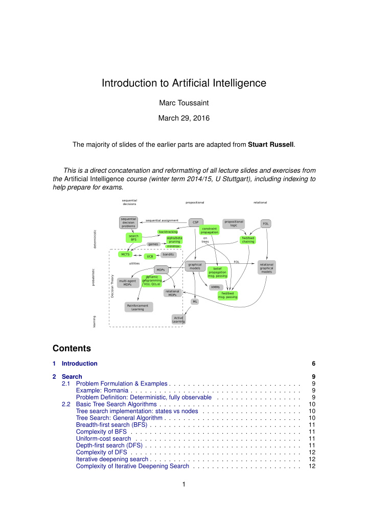 introduction to artificial intelligence