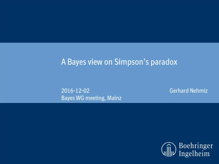 2016 12 02 gerhard nehmiz bayes wg meeting mainz overview