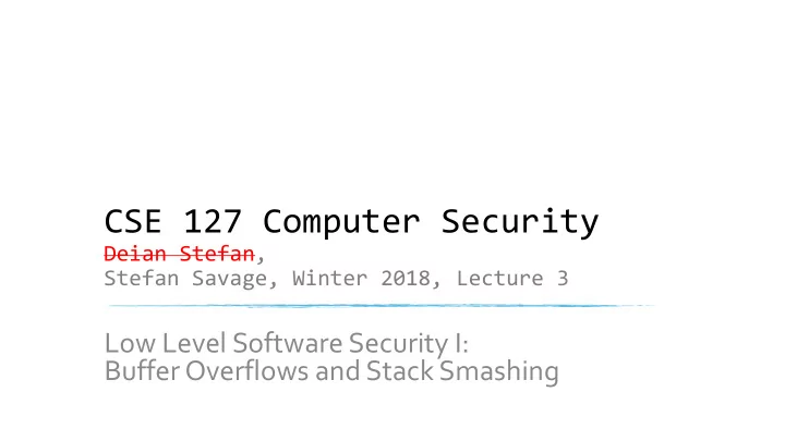 cse 127 computer security